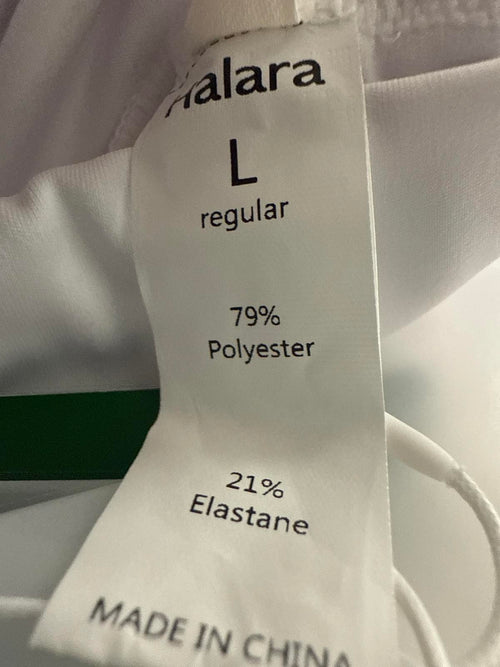 NWT Halara Flex™ Mid Rise Pocket Work White Pants Size Large