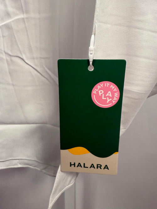 NWT Halara Breezeful Tie Front Flowy 2-in-1 Maxi Casual Skirt White L