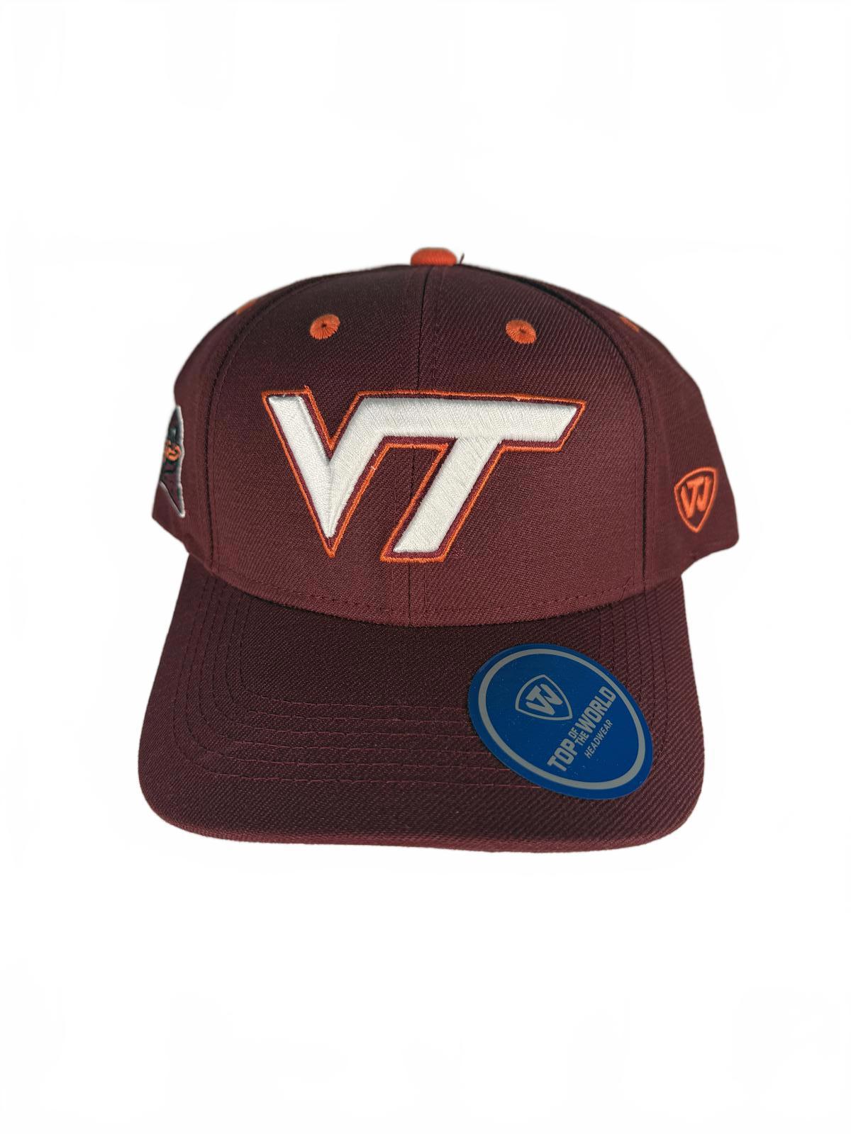 Men's Top of the World Maroon Virginia Tech Hokies Team Color Fitted Hat