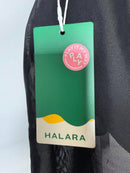 NWT Halara Mesh Overlay Tank with Criss Cross Straps in Back Black S