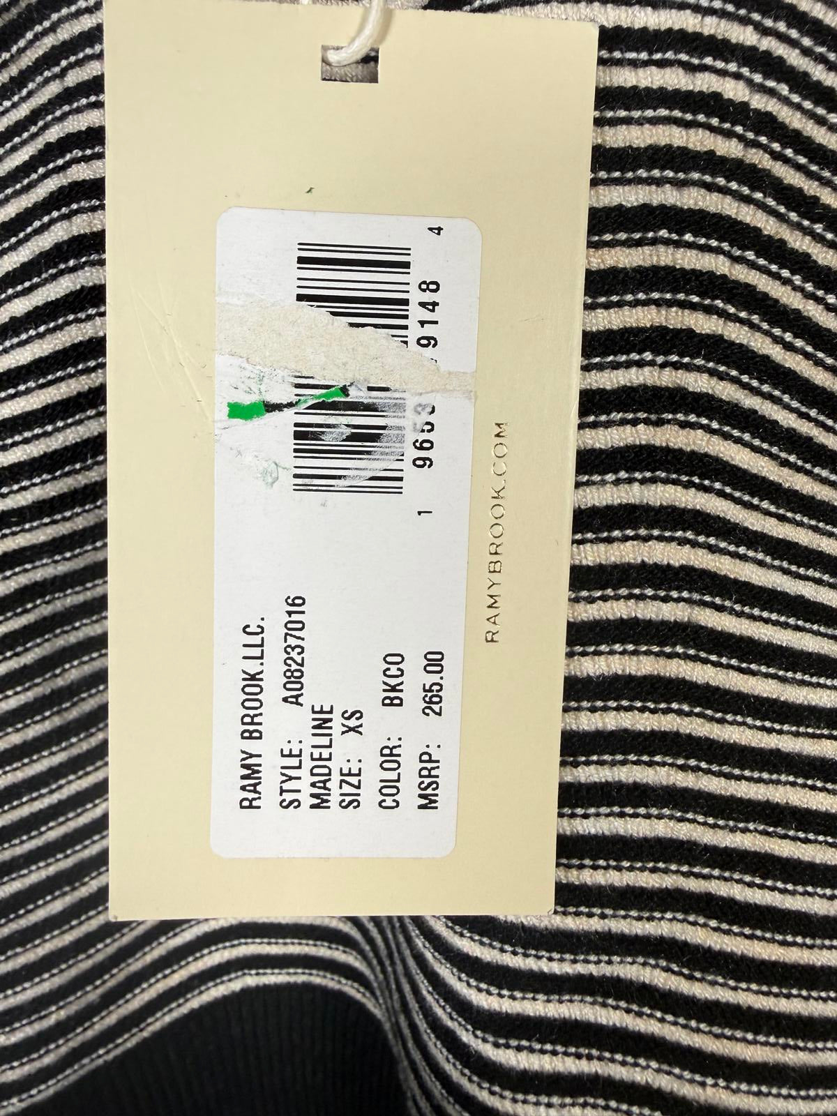 NWT Ramy Brook Madeline Sweater Tank Black & Cream XS