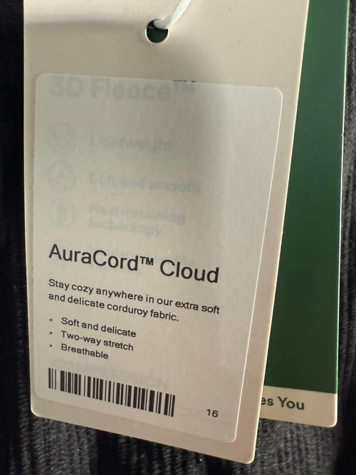 NWT Halara Mid Rise Zipper Pocket Corduroy Casual Pants Black XS Petite