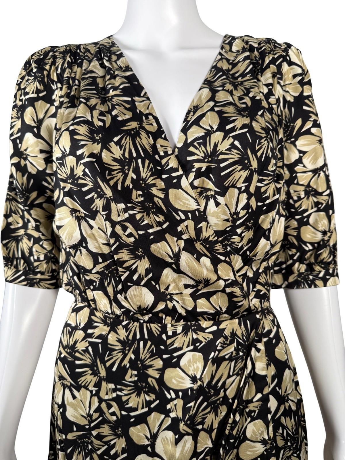NWT The Kooples Twill Flowers Dress (French Size 2) $365 MRSP