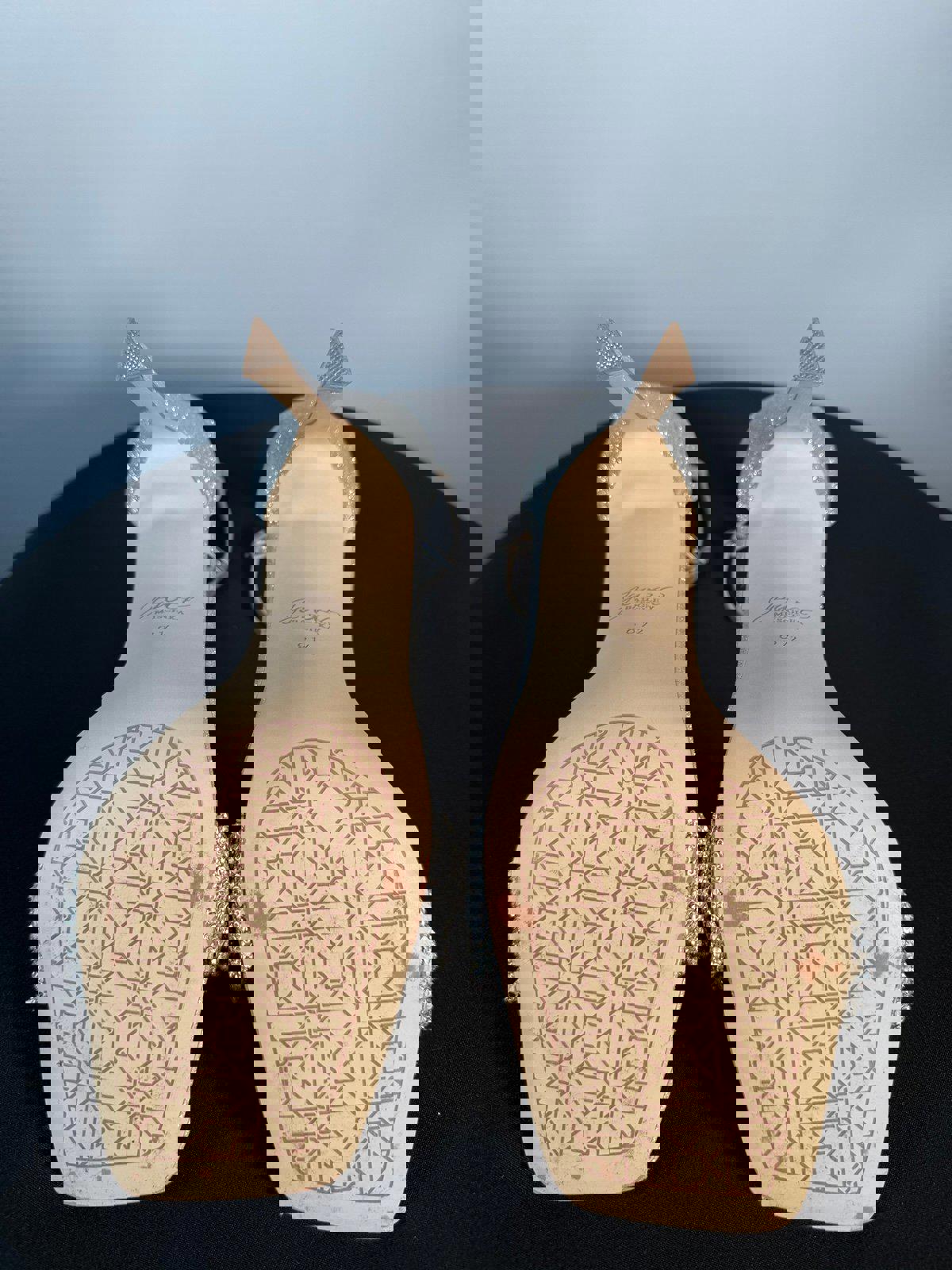 Jewel by Badgley Ridley Bejeweled Strap Stiletto Heel SIZE 8.5