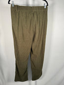 NWT Halara Mid Rise Zipper Pocket Corduroy Casual Pants Green Size M Tall