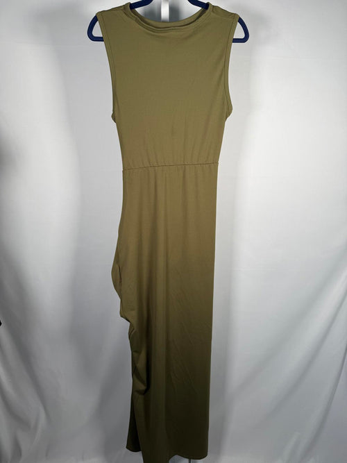 NWT Halara Capulet Midi Dress in Olive Size Large