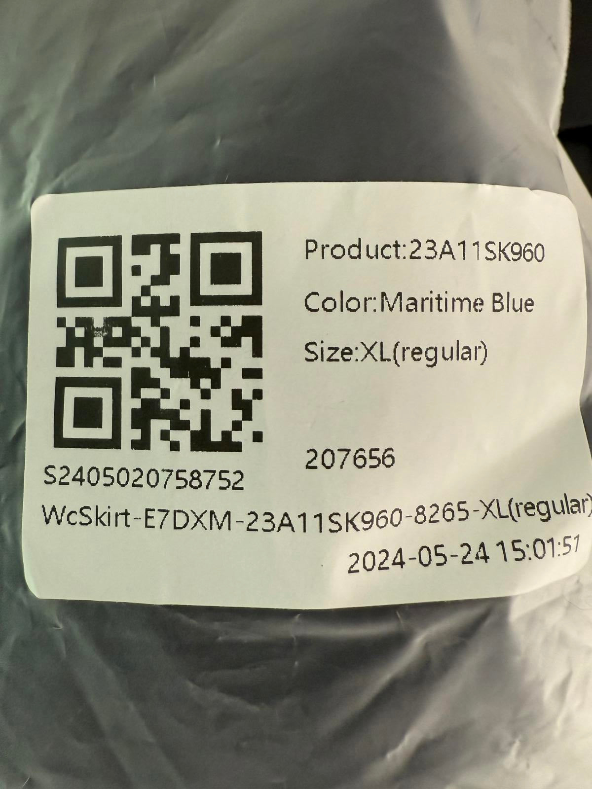 NWT Halara High Waisted Drawstring Pocket Flowy Midi Casual Skirt Size XL