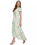 NWT DKNY Women's Mint and Tan Maxi Dress Size 6