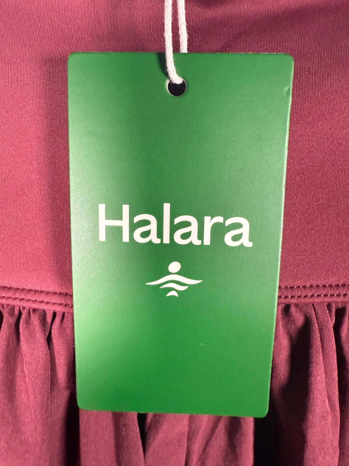 NWT Halara Breezeful High Waisted Split 2-in-1 Flowy Maxi Skirt Amaranth S