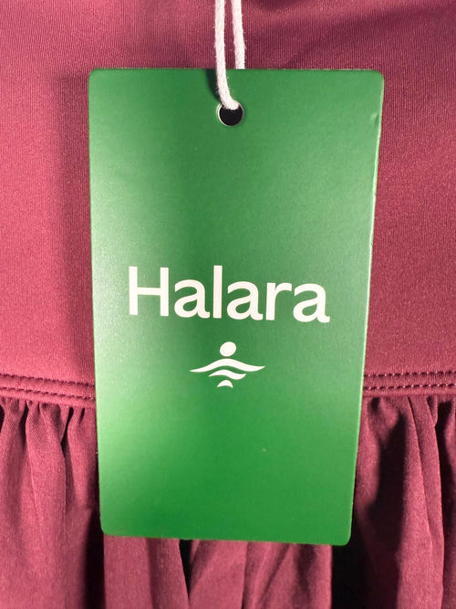 NWT Halara Breezeful High Waisted Split 2-in-1 Flowy Maxi Skirt Amaranth S