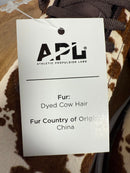 NIB APL Women's Deep Brown White Cow Iconic Phantom Sneakers Size 8