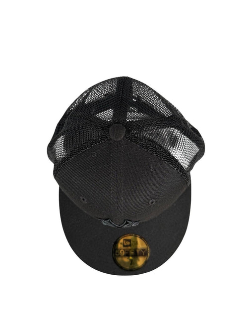 NWT New York Yankees Blackout Mesh Trucker New Era 59FIFTY Fitted Hat Cap Size 7