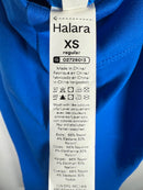NWT Halara Flex High Waist Back Side Pkt Slight Flare Work Pant Princess Blue XS