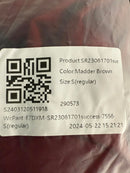 NWT Halara High Waisted Pocket Shirred Straight Leg Work Pant Madder Brown - S