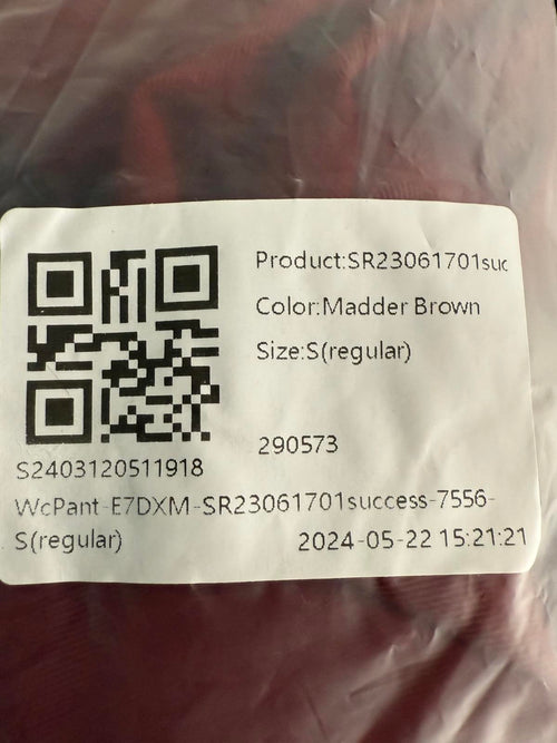 NWT Halara High Waisted Pocket Shirred Straight Leg Work Pant Madder Brown - S