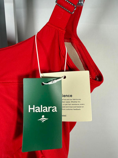 NWT Halara Push-Up Cups 2-in-1 Yoga Dress Pockets-Easy Peezy D-F Cups Small