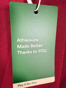 NWT Halara Flex High Waisted Pocket Wide Leg Waffle Work Pants Size L Petite