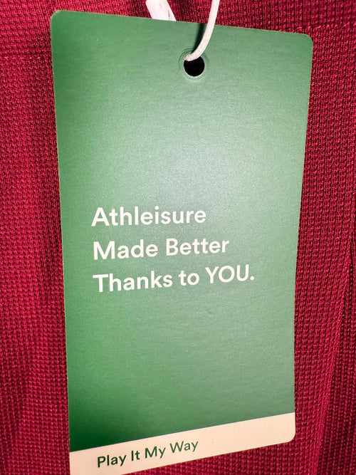 NWT Halara Flex High Waisted Pocket Wide Leg Waffle Work Pants Size L Petite