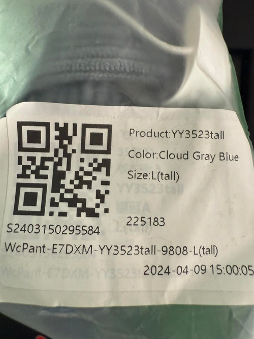 NWT Halara Mid Rise Zipper Pocket Corduroy Casual Pants Cloud Gray Blue Size L