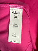 NWT Halara Bright Pink Romper with Open Back Size XL