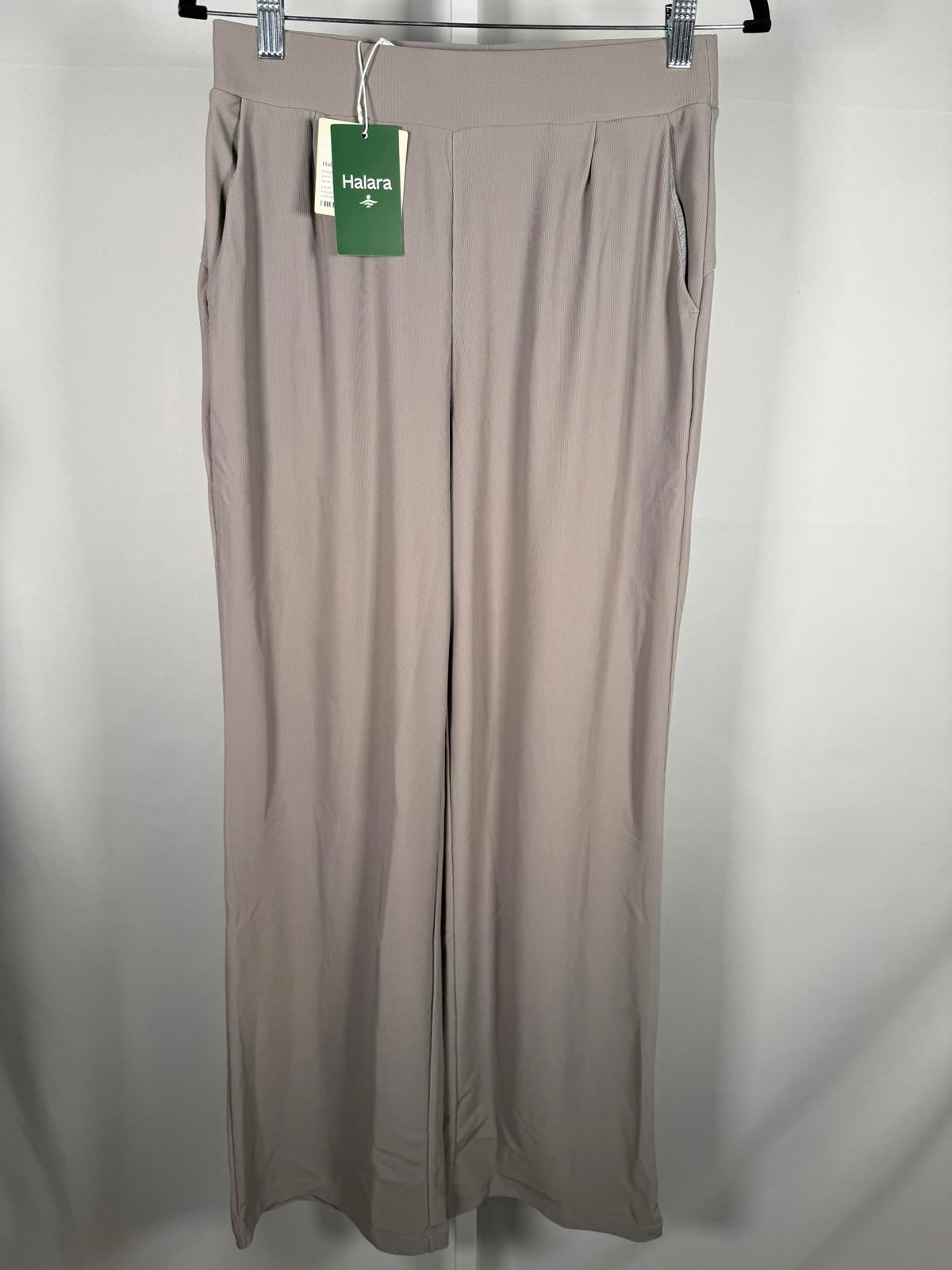 NWT Halara Flex Body Sculpt Waist-Slimming Wide Leg Micro Waffle Pant Small Tall