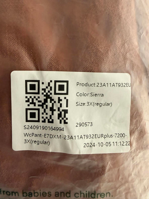 NWT Halara High Waisted Wide Leg Flowy Palazzo Casual Linen-Feel Pants Sierra 3X