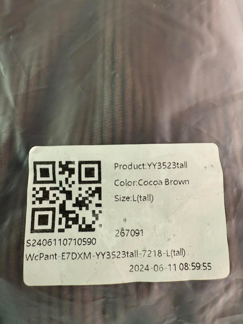 NWT Halara High Waisted Corduroy Casual Pants Cocoa Brown Size Large, Tall