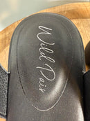 Wild Pair Theodorra Womens Faux Leather Ankle Strap Platform Sandals 9.5 NWOB