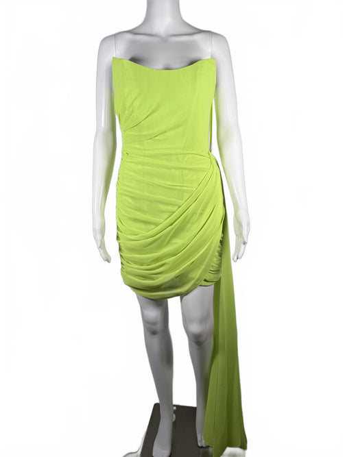 MAC DUGGAL Strapless Drape Bodycon Mini Dress Size 4