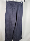 NWT Halara High Waisted Zipper Pocket Wide Leg Striped Work Pants Size - M