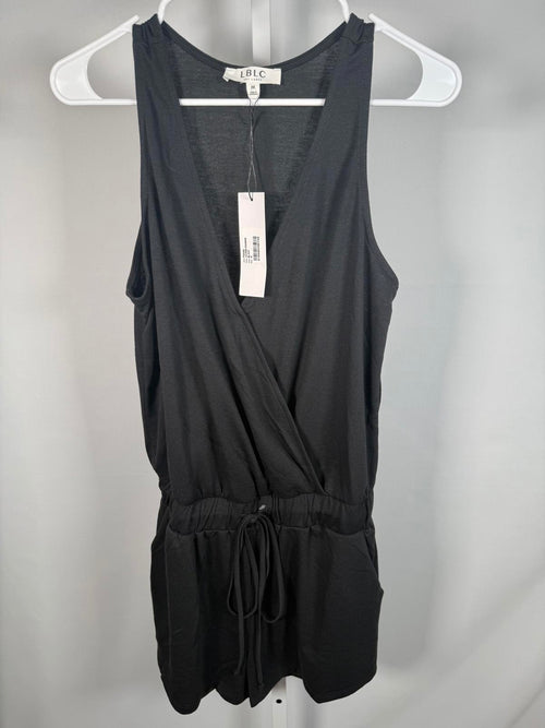 LBLC The Label Lauren Romper Black Size M NWT