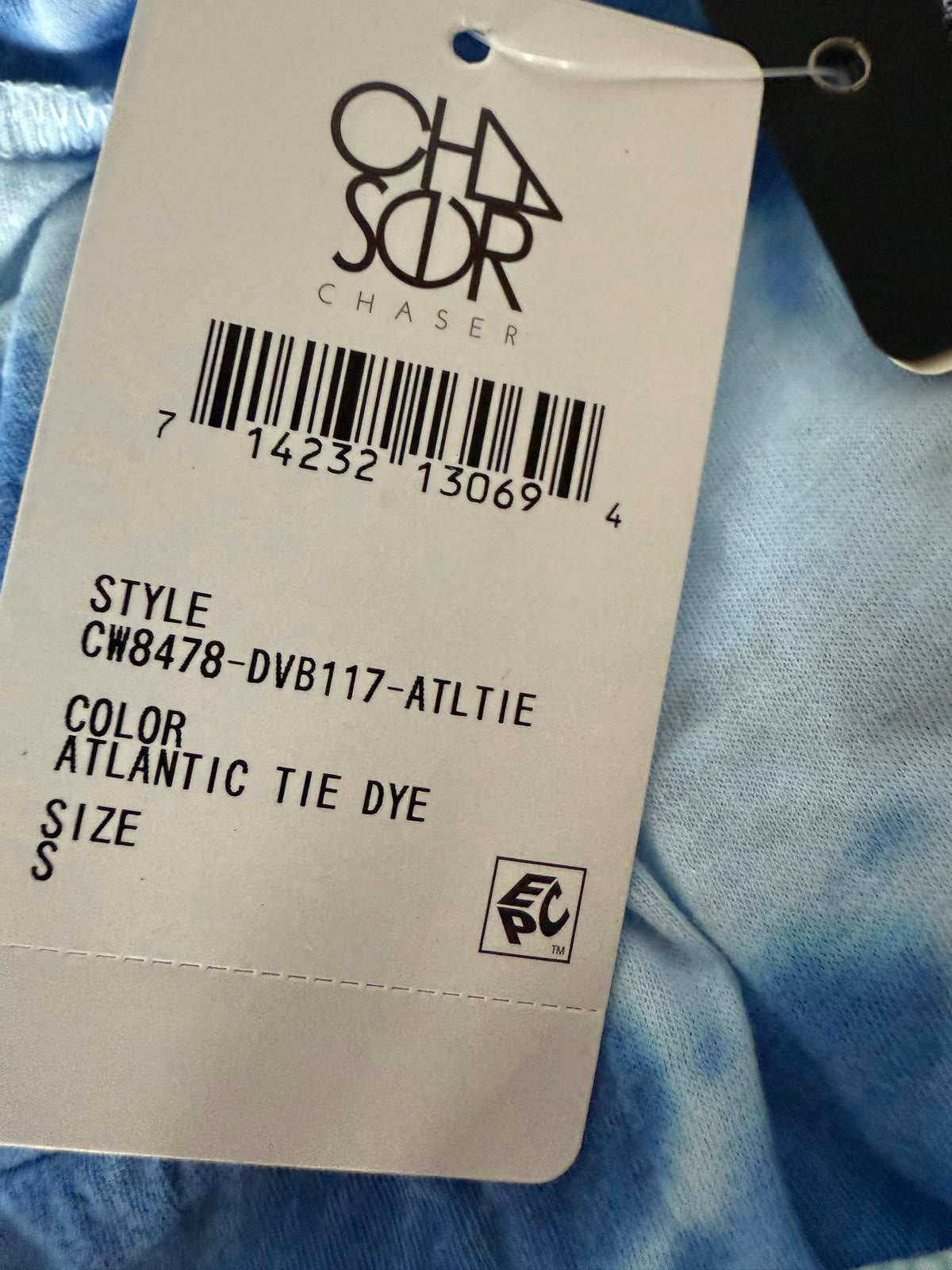 NWT REVOLVE by Chaser Rebel Vintage T Shirt Rolled Atlantic Tie Dye S