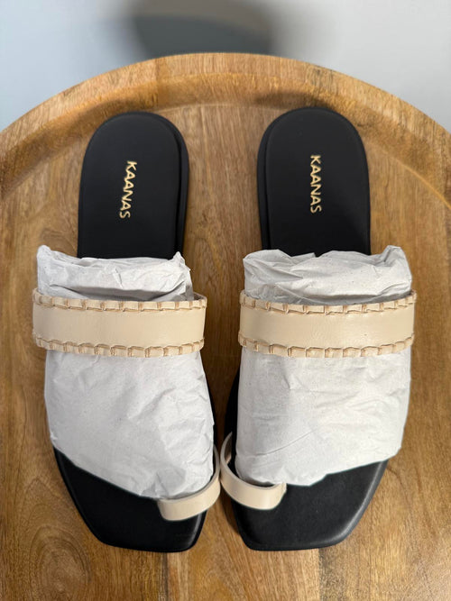 Kaanas Pirita Sandal Cream Size 9 NIB