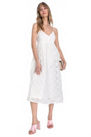 Lulus Radiate Elegance Ivory Floral Tulle Midi Dress - L NWT