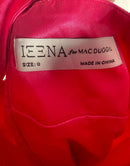 NWT Mac Duggal Fuchsia Bow Bubble Hem Mini Dress Size 8