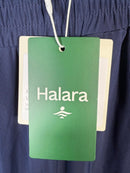 NWT Halara High Waisted Mesh Overlay Wide Leg Casual Pants Naval Academy S