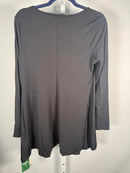 NWT Halara Round Neck Long Sleeve Casual Tunic Top Black L