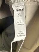 NWT Halara 2-in-1 Beige Grey Green Skirt with Brown Stripe Size XL