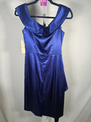 NWT Eliza J Satin Off-the-Shoulder Cocktail Dress Size 6