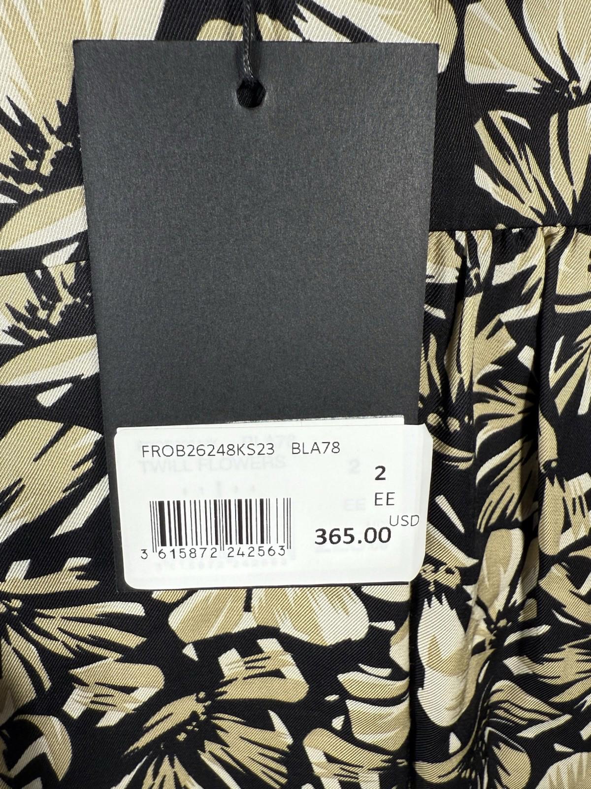 NWT The Kooples Twill Flowers Dress US Size Medium $365 MRSP