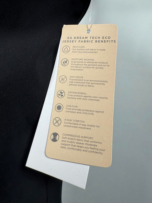 Spiritual Gangster Kaci Asymmetric Active Women’s Dress Black- M