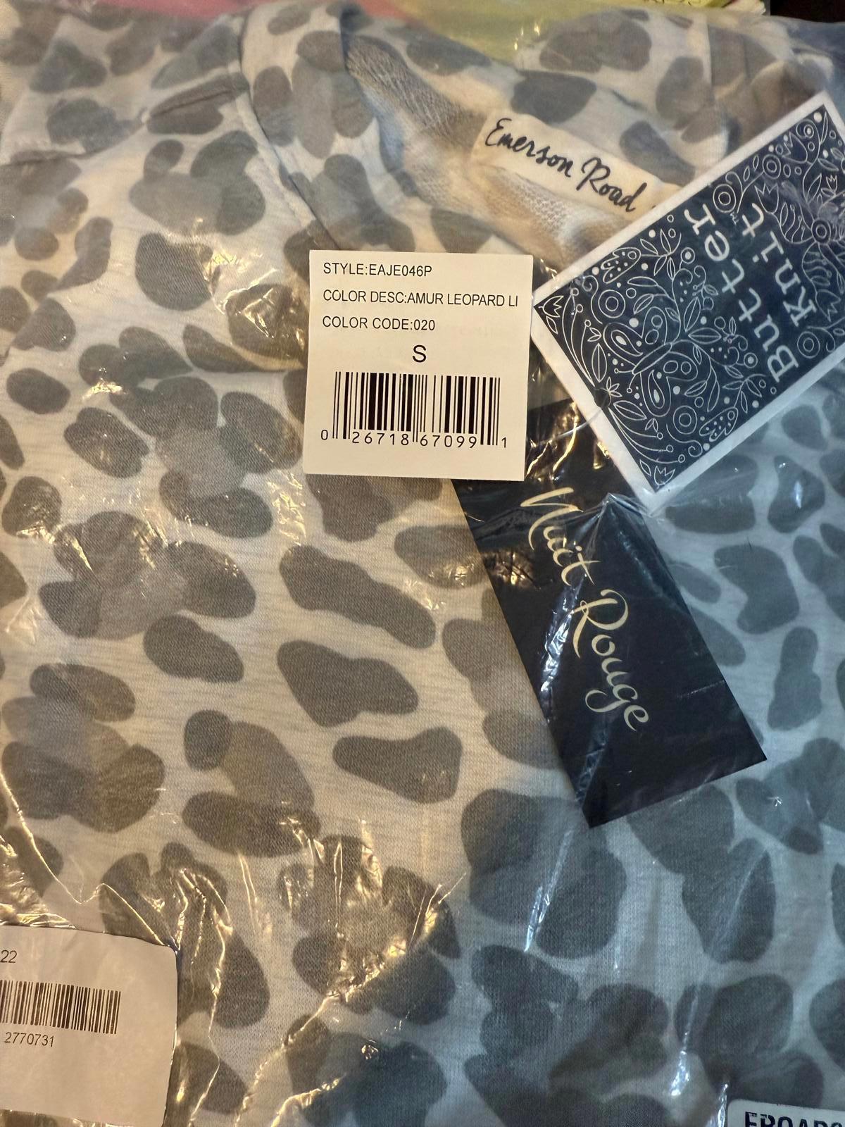 NWT Emerson Road Heather Gray Crewneck Sweatshirt Bermuda Short Set Small