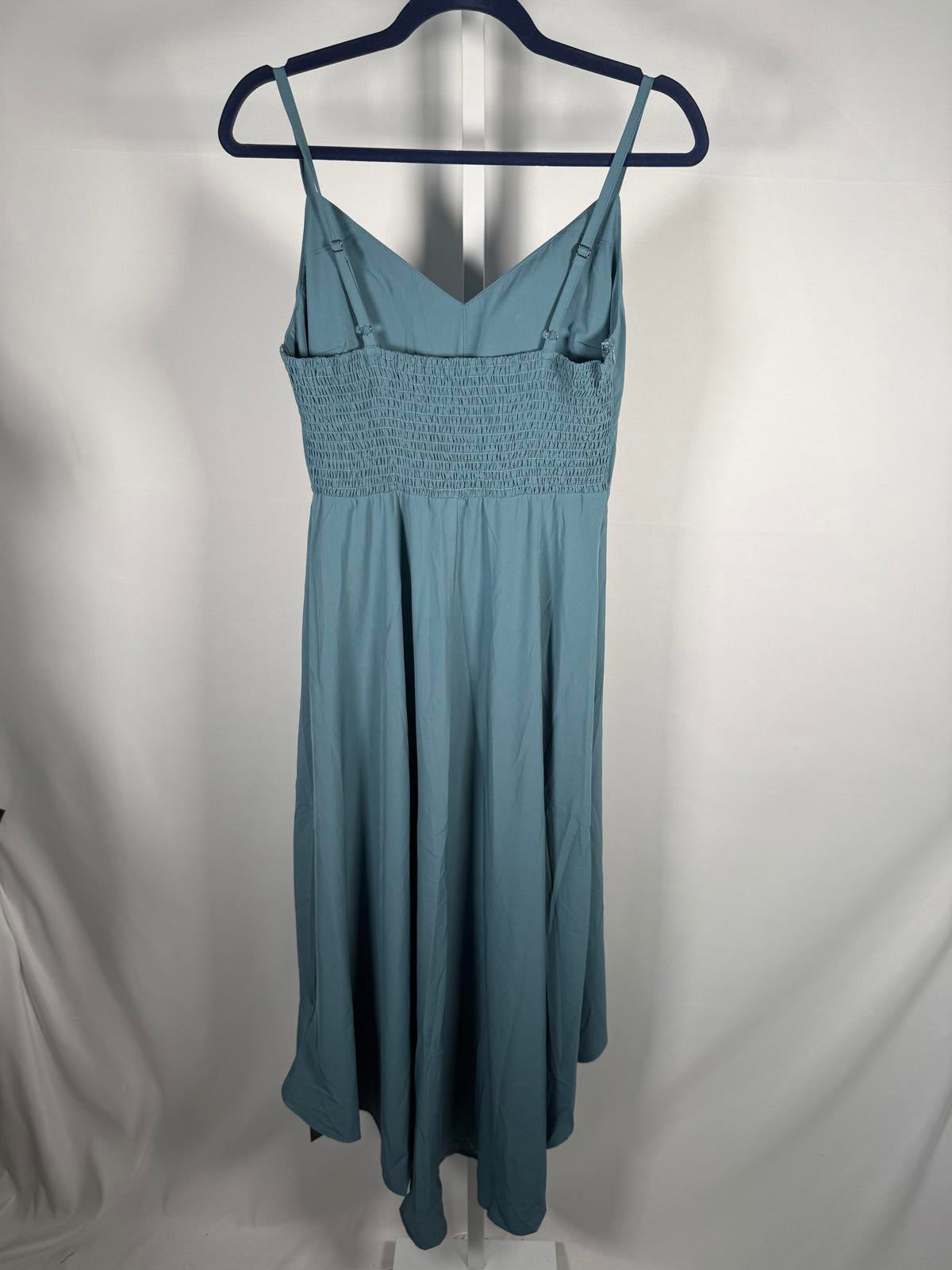NWT Halara Breezeful™ Shirred High Low Flowy Quick Dry Maxi Slip Dress Size - M