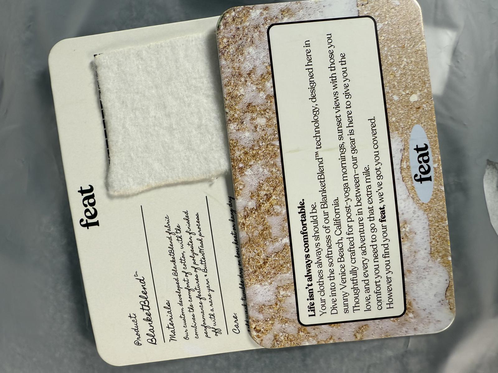 Feat Unisex HazyBlack BlanketBlend Crewneck Size M NWT