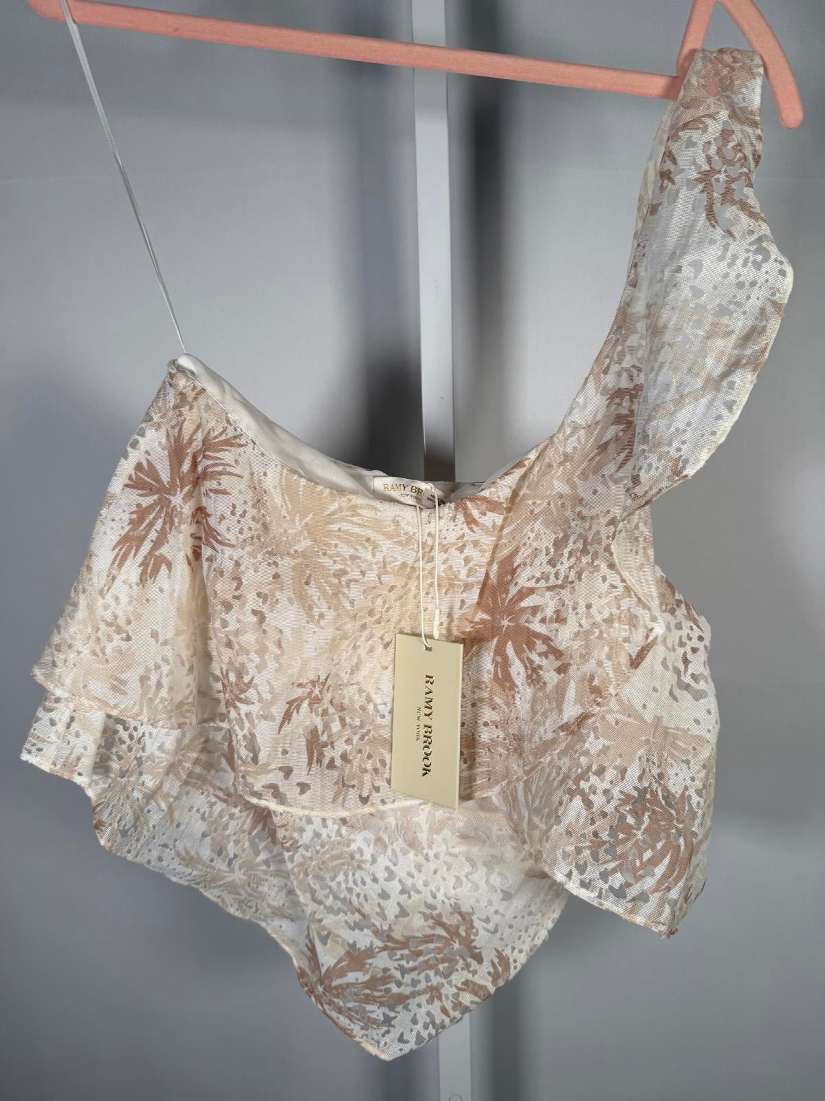 NWT Ramy Brook One Shoulder Maureen Top Size M