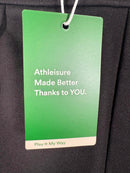 NWT Halara Flex Mid High Waist Tummy Control Side Zip Slim Work Pants Black S