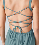 NWT Halara Breezeful™ Lace Up Pocket Quick Dry Casual Jumpsuit Size Small