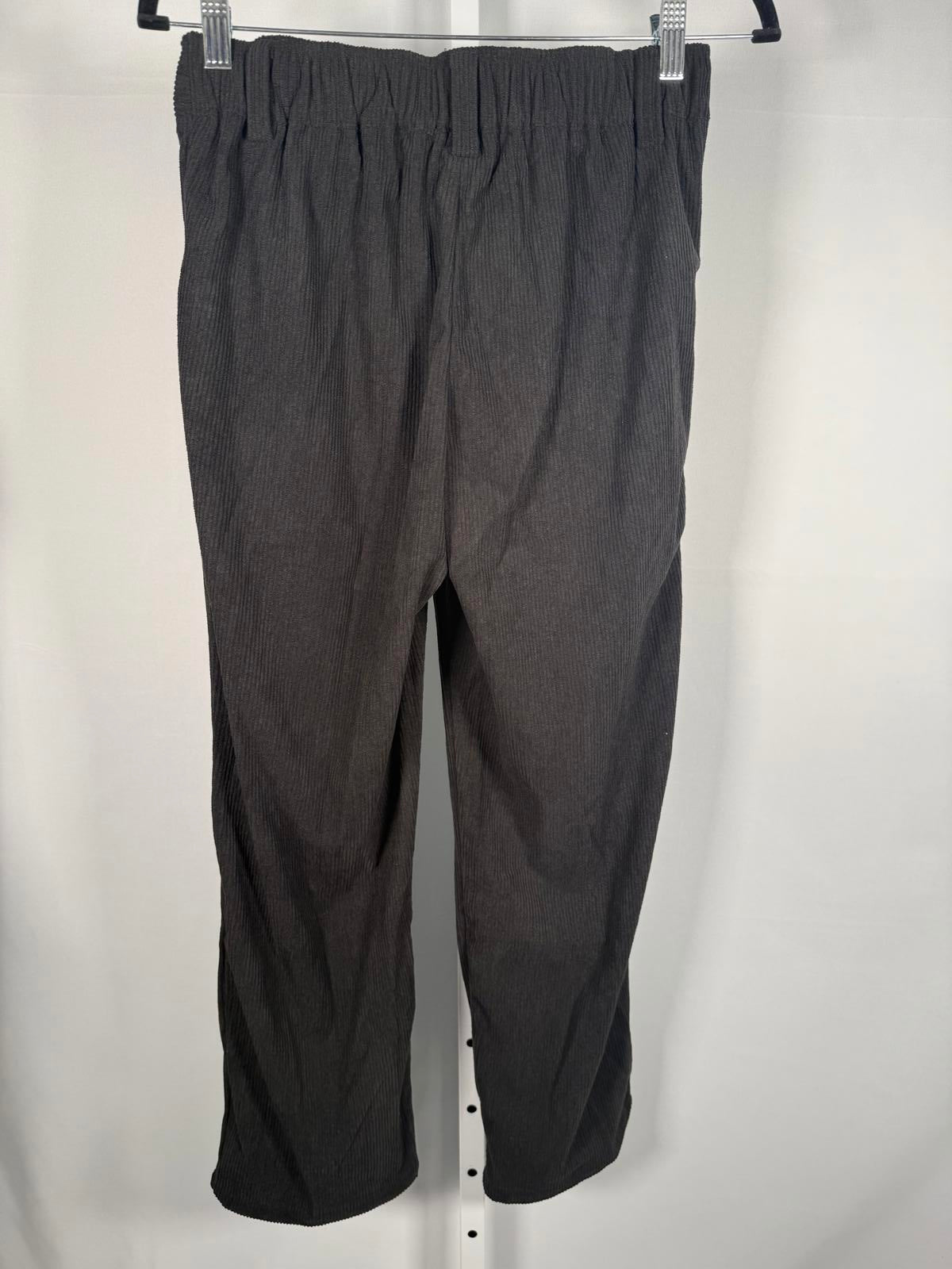NWT Halara Mid Rise Zipper Pocket Corduroy Casual Pants Black XS Petite
