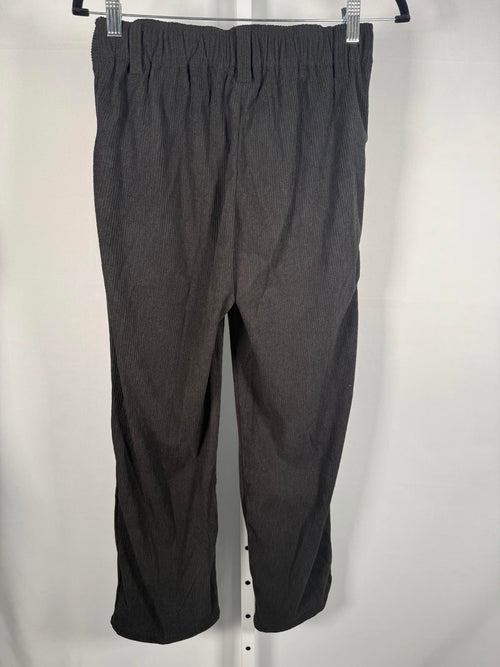 NWT Halara Mid Rise Zipper Pocket Corduroy Casual Pants Black XS Petite