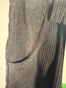 NWT Halara Mid Rise Zipper Pocket Corduroy Casual Pants Black XS Petite